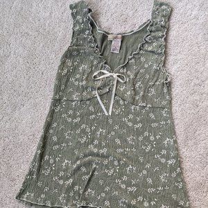 Olive Green Tank Top - Summer